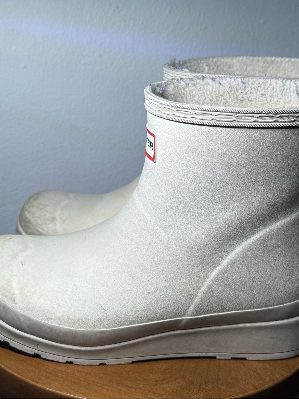 Hunter Short White Rain Boots